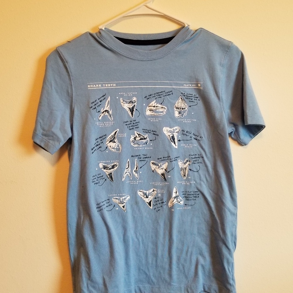 Boys Gap size XL "shark teeth" tshirt
